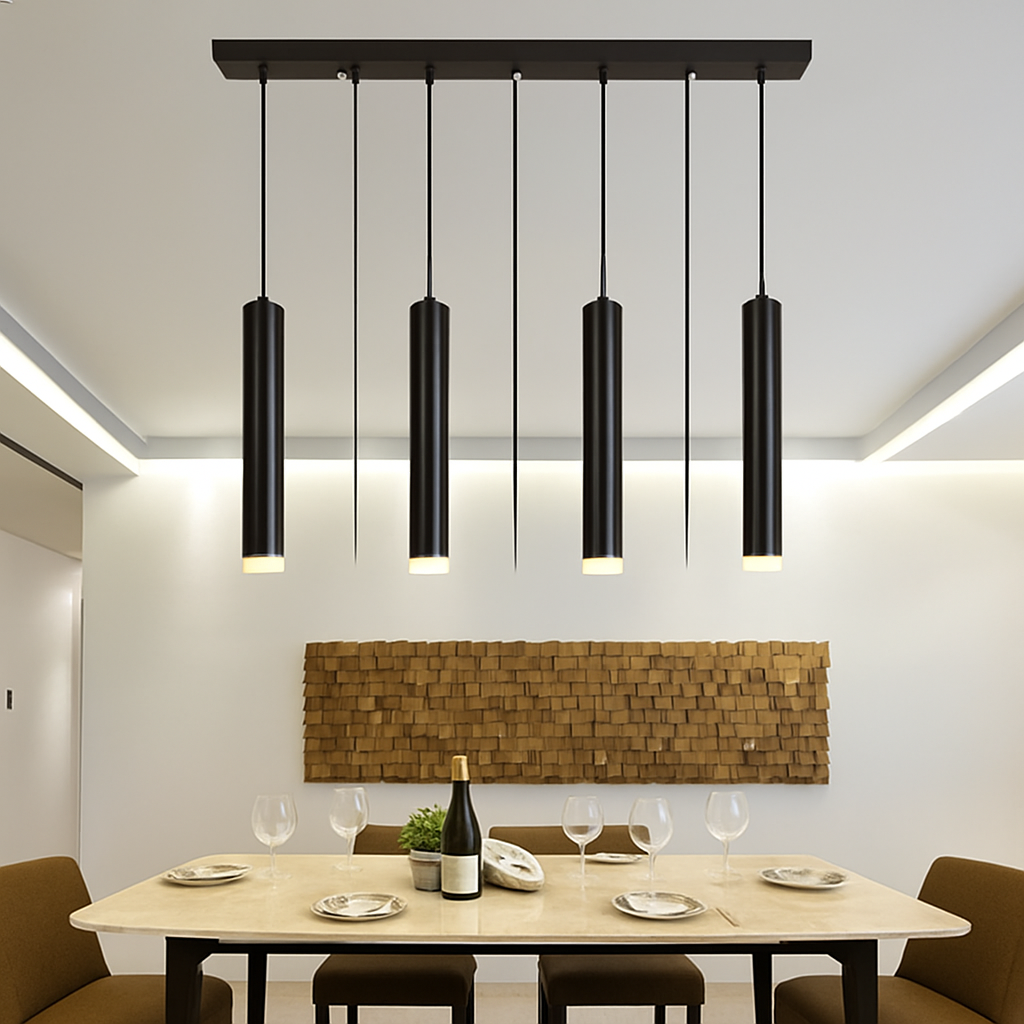 suspension moderne cylindrique en décoration intérieure nordique - vue 8 sur 12