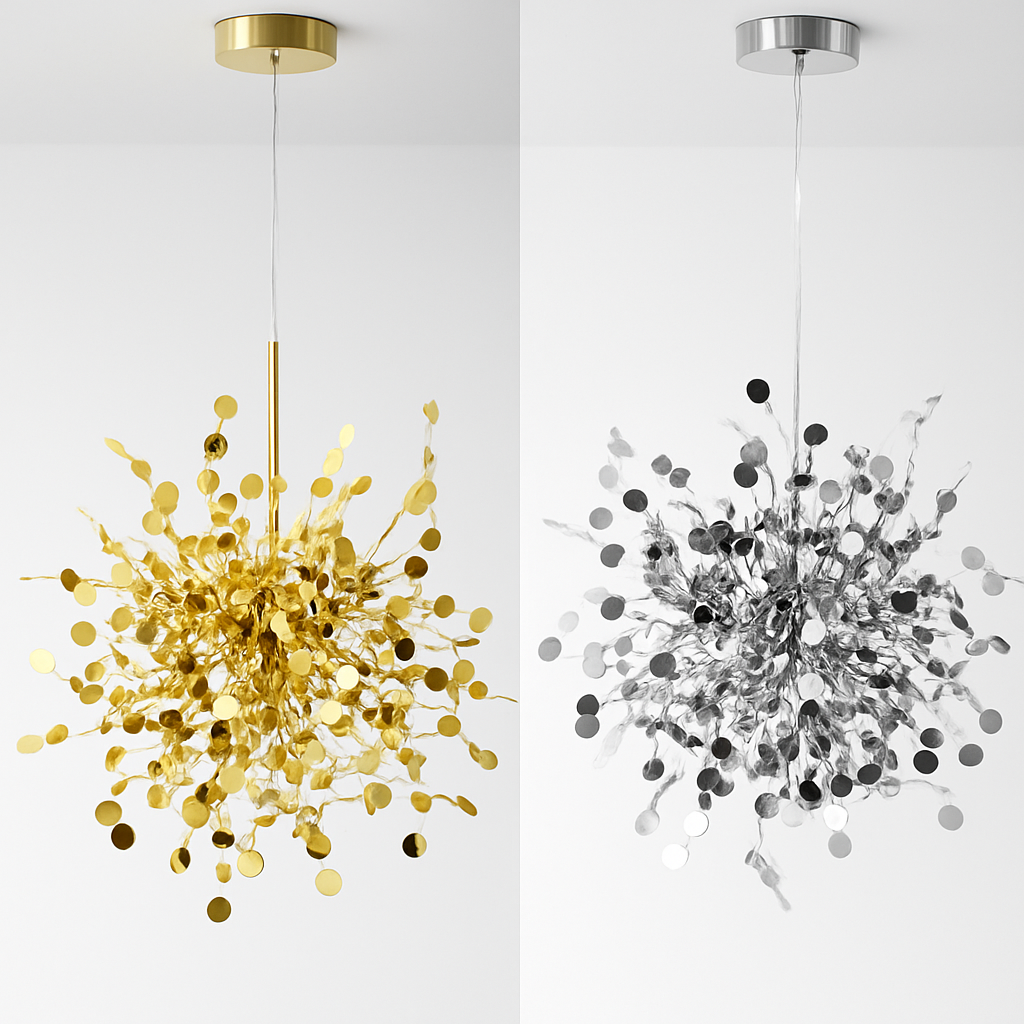 suspension moderne en acier inoxydable pour hôtel loft - vue 5 sur 14