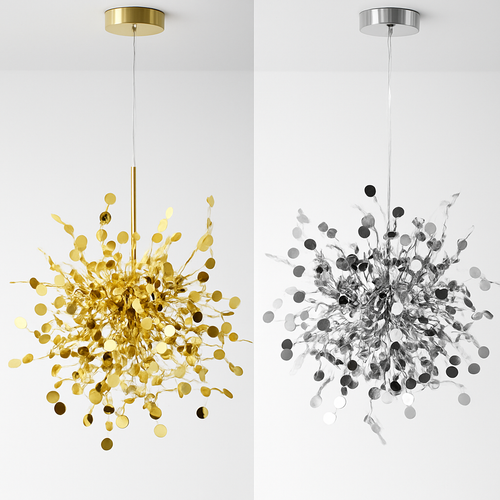 suspension moderne en acier inoxydable pour hôtel loft