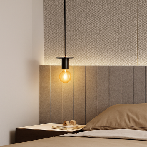 suspension moderne en bois pour bar