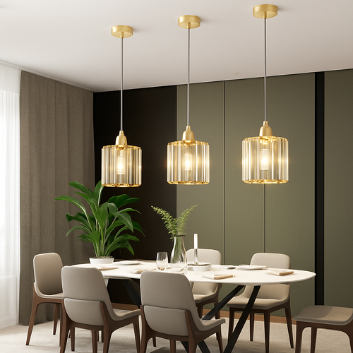 suspension moderne en cristal pour décoration intérieure élégante - vue 2 sur 10
