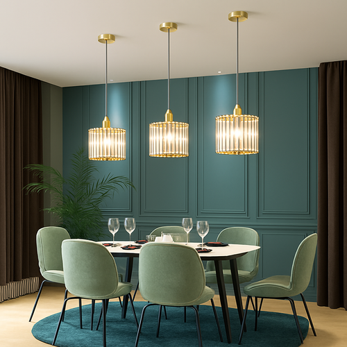 suspension moderne en cristal pour décoration intérieure élégante - vue 3 sur 10