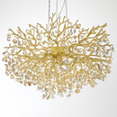 suspension moderne en cristal pour décoration intérieure élégante