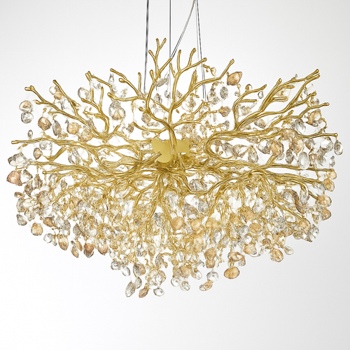 suspension moderne en cristal pour décoration intérieure élégante