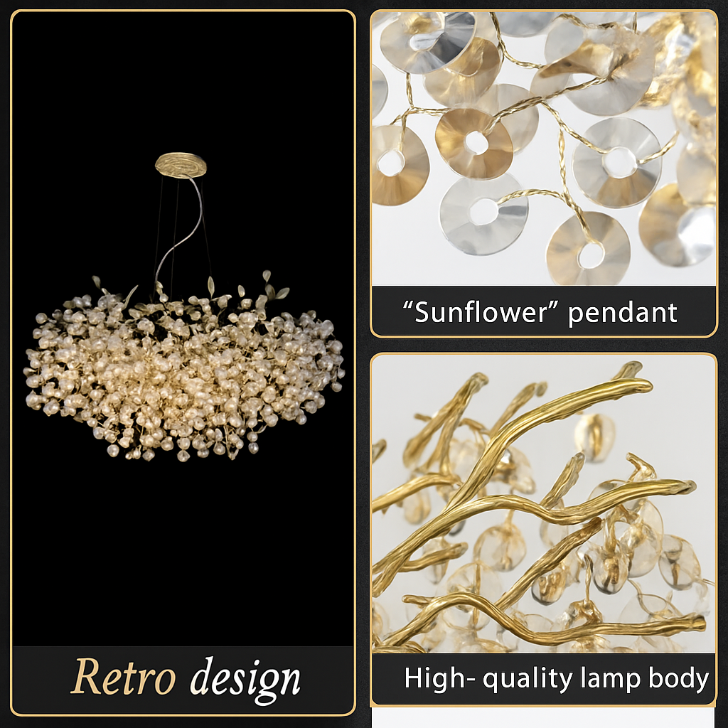 suspension moderne en cristal pour décoration intérieure élégante - vue 5 sur 6