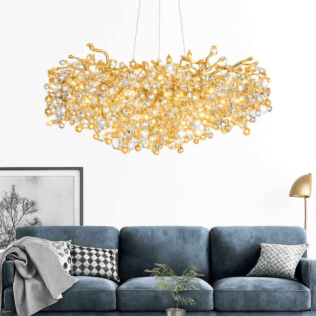 suspension moderne en cristal pour décoration intérieure élégante - vue 6 sur 6