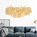 suspension moderne en cristal pour décoration intérieure élégante