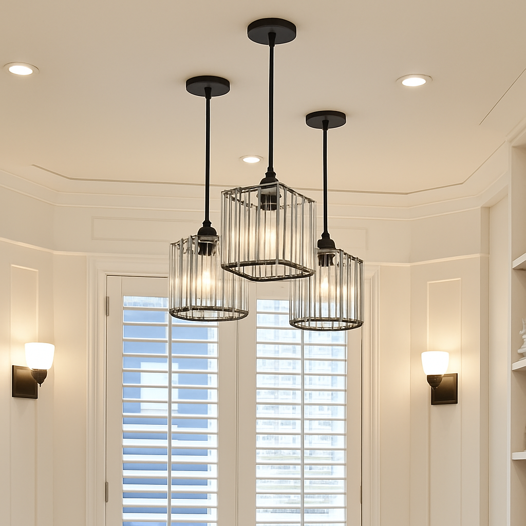 suspension moderne en cristal pour décoration intérieure élégante - vue 6 sur 10