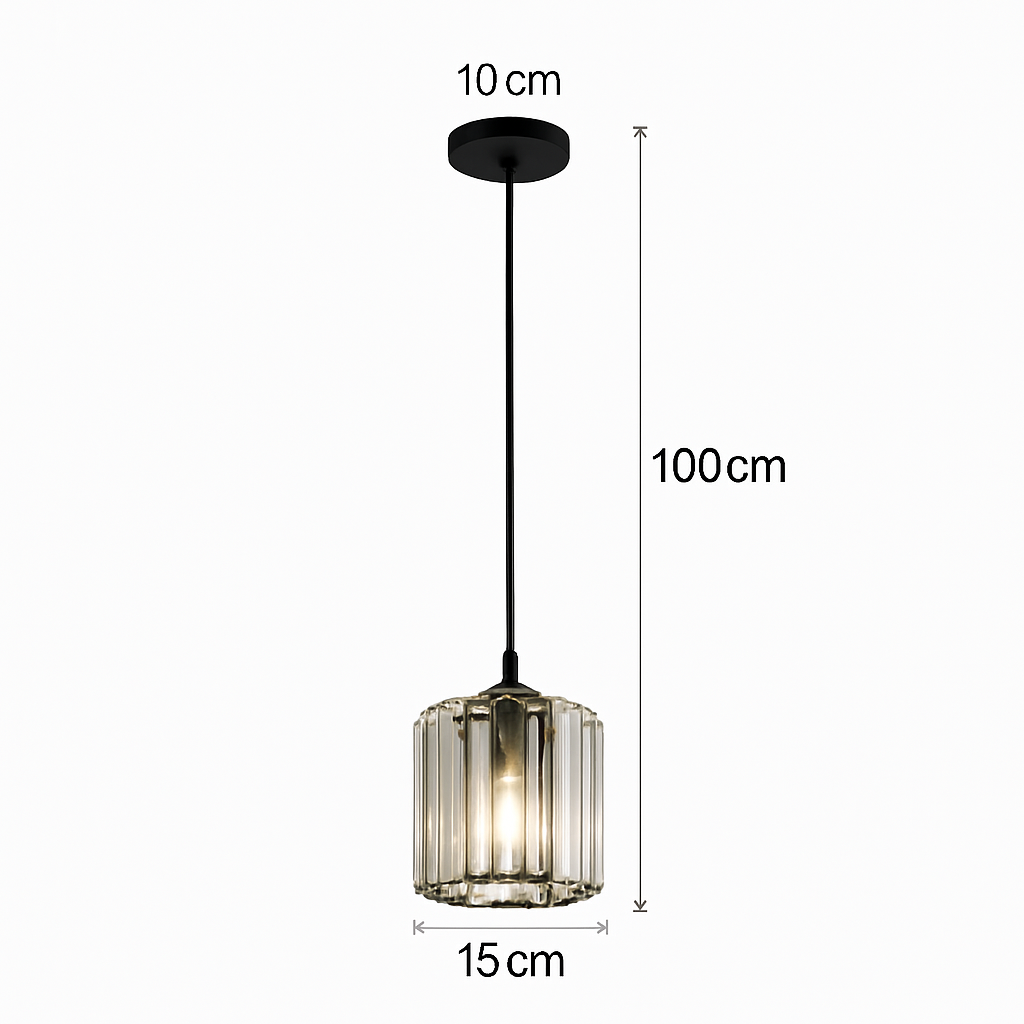 suspension moderne en cristal pour décoration intérieure élégante - vue 10 sur 10