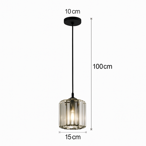 suspension moderne en cristal pour décoration intérieure élégante - vue 11 sur 10