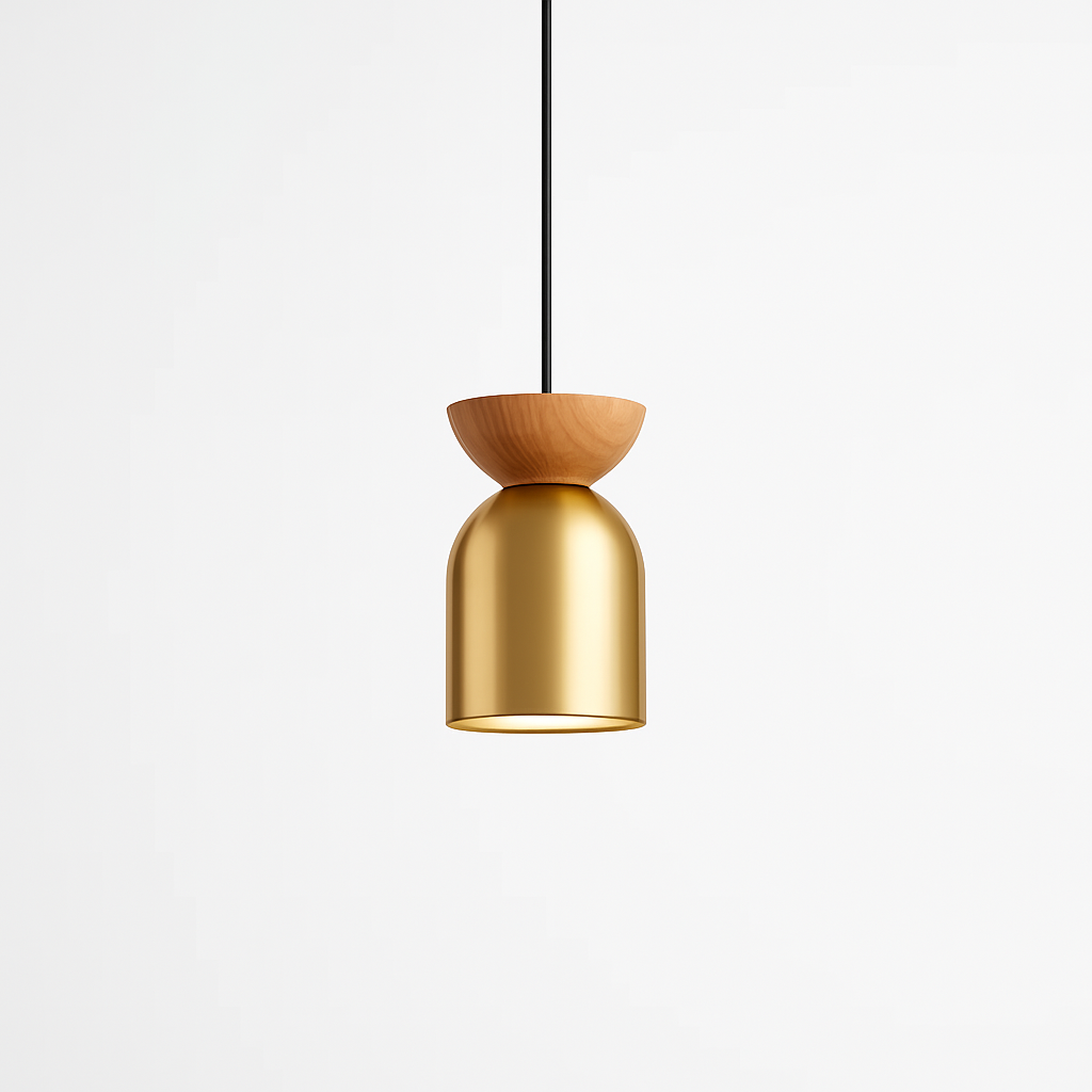 suspension moderne en cuivre pour décoration créative et personnalisée - vue 2 sur 7