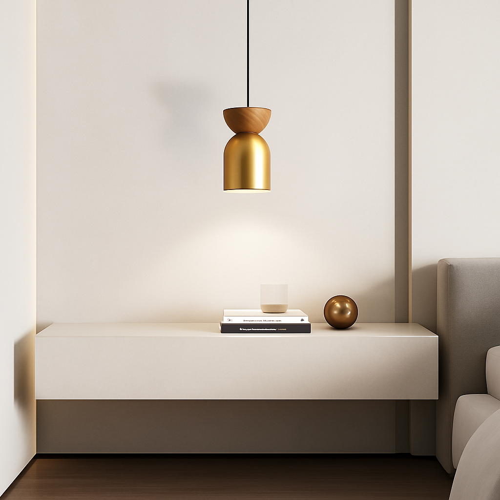 suspension moderne en cuivre pour décoration créative et personnalisée - vue 3 sur 7