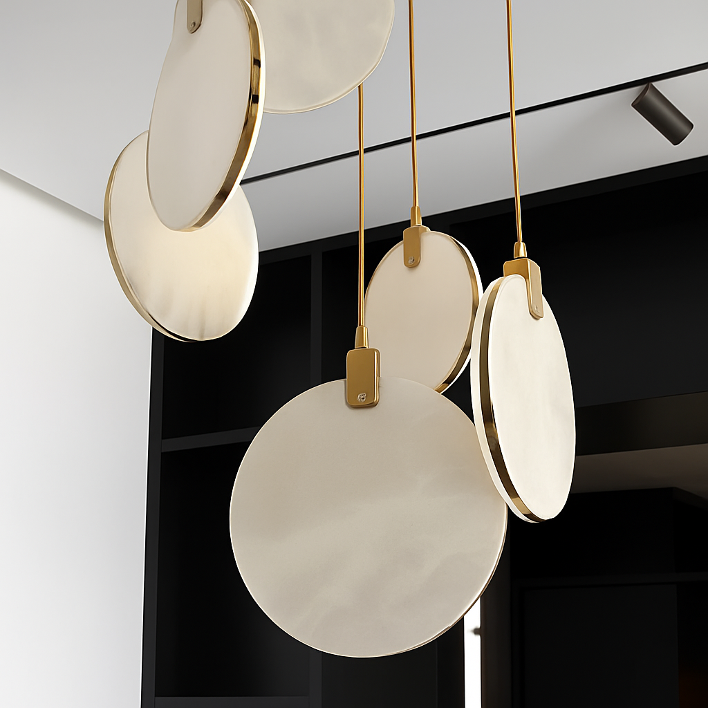 suspension moderne en marbre pour un intérieur élégant - vue 6 sur 11