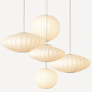Suspension moderne en papier style japonais Silk