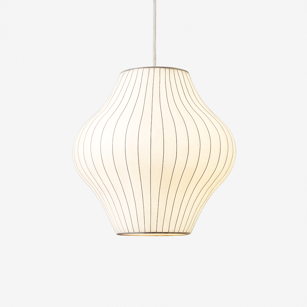 Suspension moderne en papier style japonais Silk - vue 9 sur 30
