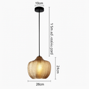 Suspension moderne en verre fumé (plusieurs formes) Guezra