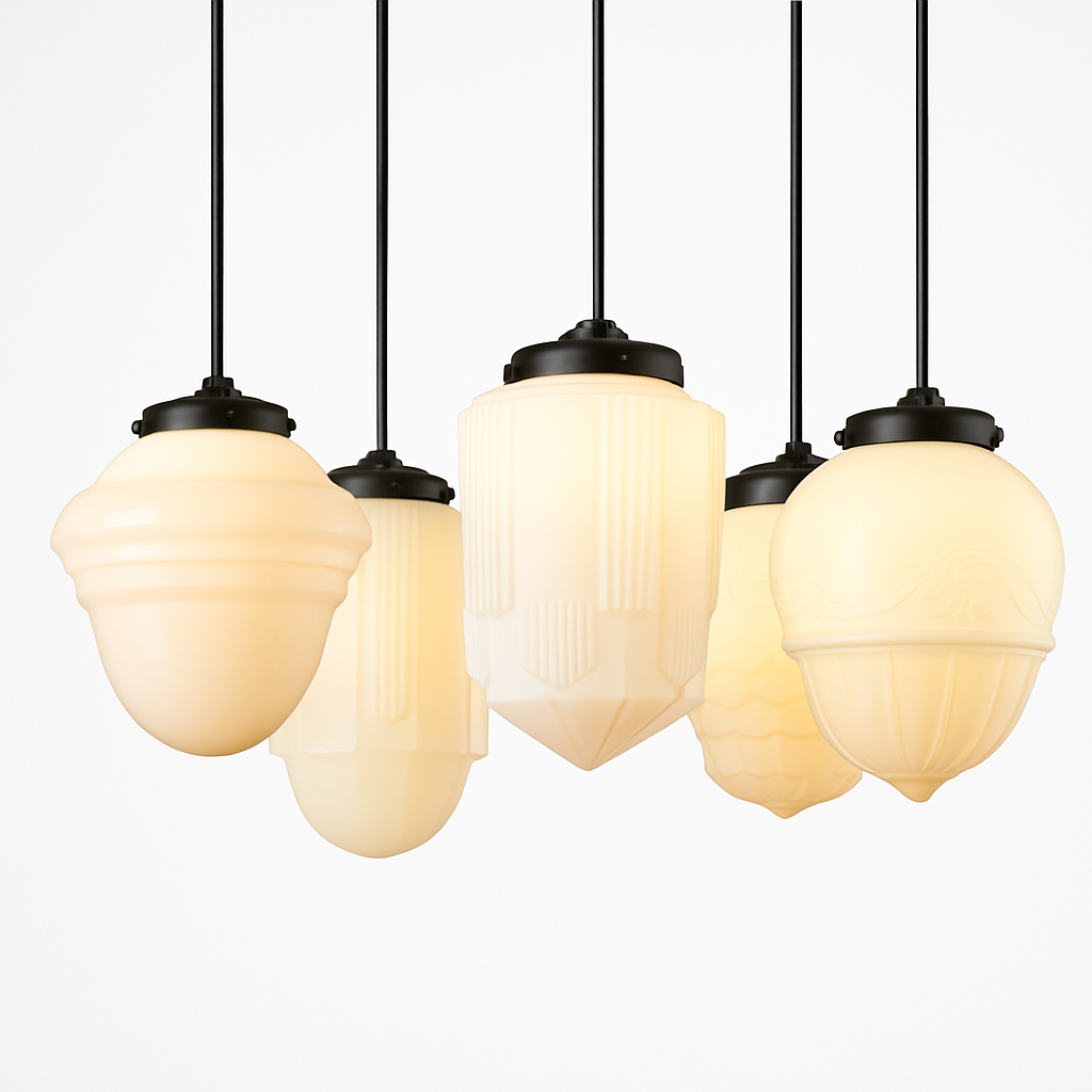 suspension moderne en verre à led pour intérieur élégant - vue 2 sur 21