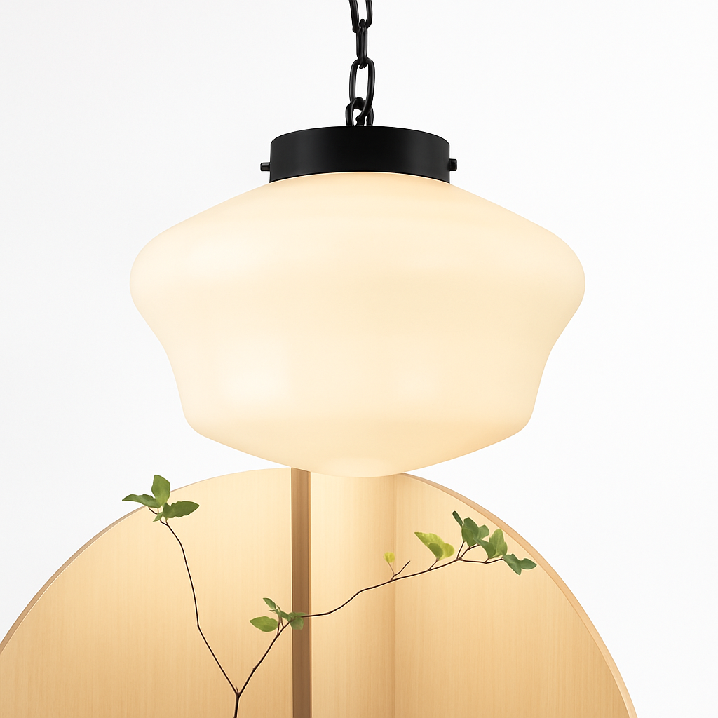 suspension moderne en verre à led pour intérieur élégant - vue 6 sur 21