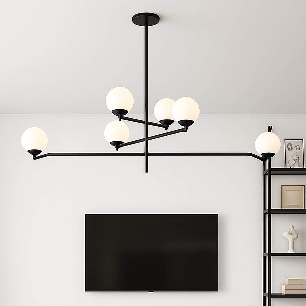 suspension moderne en verre pour décoration intérieure élégante - vue 2 sur 6