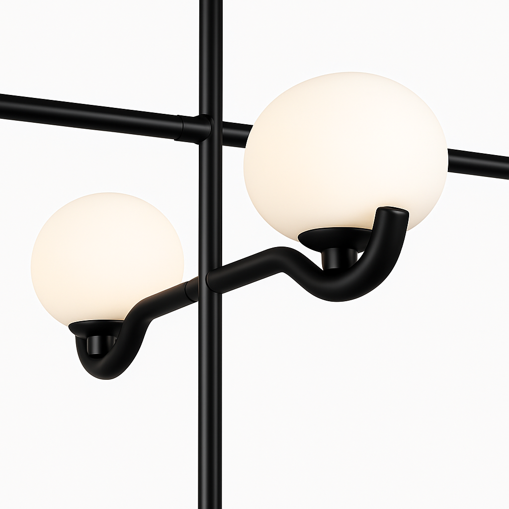 suspension moderne en verre pour décoration intérieure élégante - vue 4 sur 6