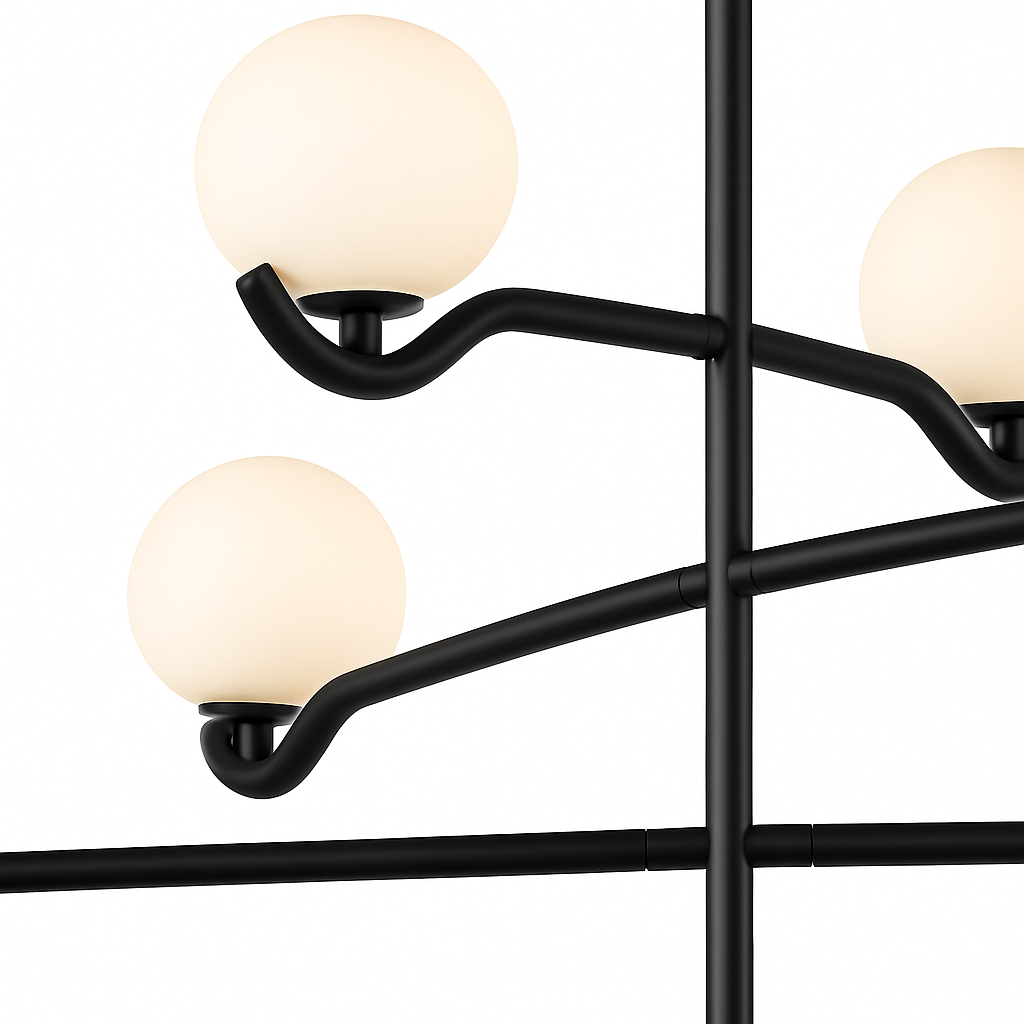suspension moderne en verre pour décoration intérieure élégante - vue 5 sur 6