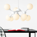 suspension moderne en verre pour décoration intérieure élégante et originale