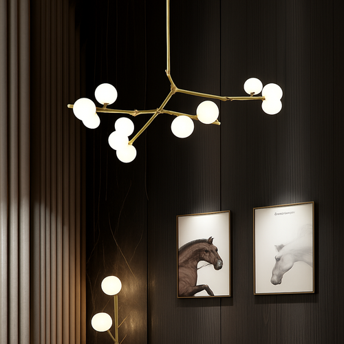 suspension moderne à intensité variable pour décoration intérieure