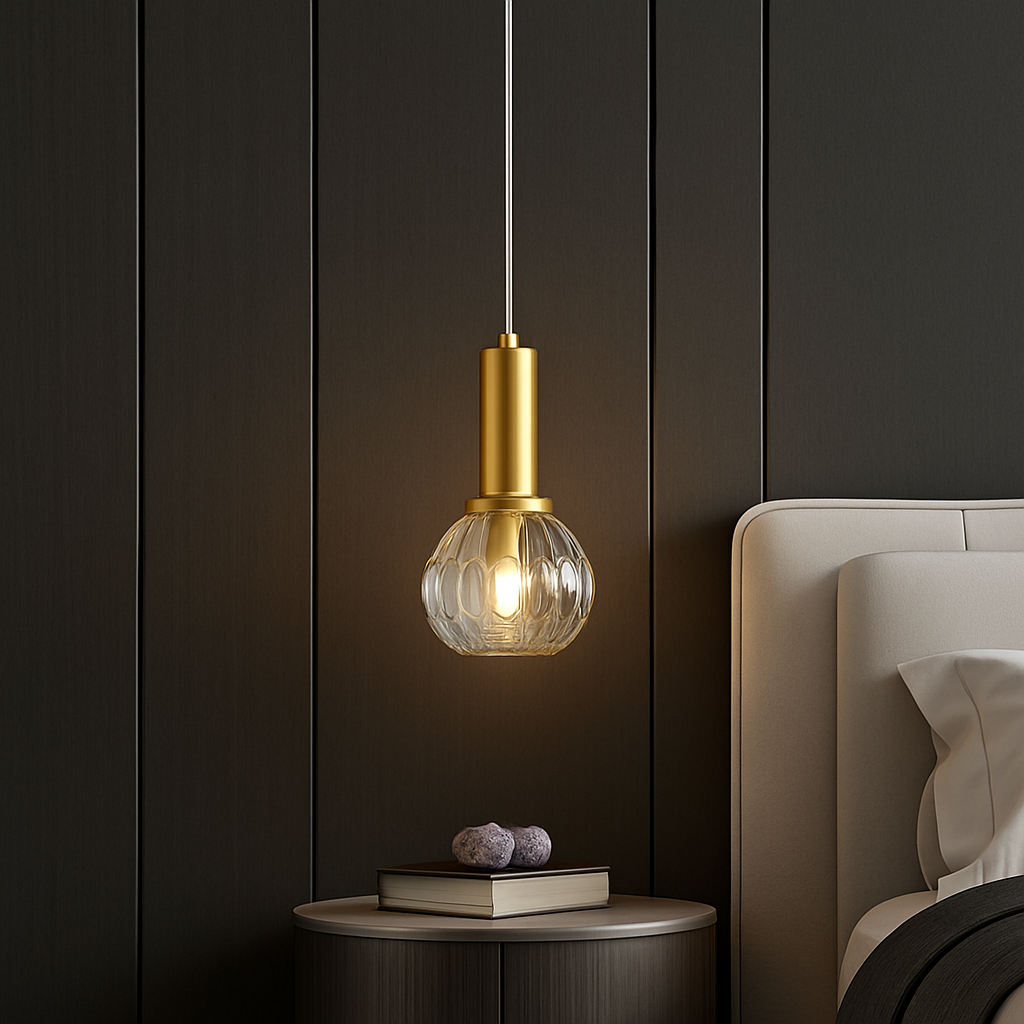 Suspension moderne LED avec abat-jour en cristal Ansley - vue 4 sur 10