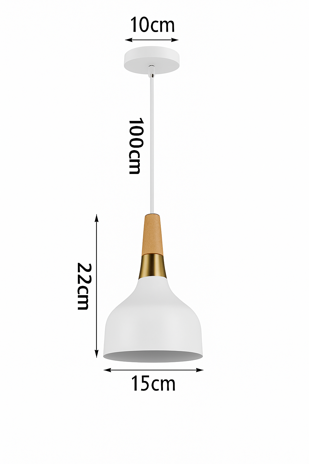 suspension moderne nordique en aluminium rétro pour intérieur design - vue 13 sur 16