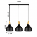 suspension moderne nordique en aluminium rétro pour intérieur design