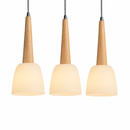 suspension modernes en bois gzmj avec support led