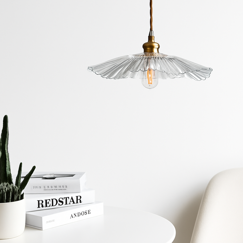 Suspension modernes en verre de fleur lampes suspendues décoration de la maison éclairage salon chambre chevet luminaire magasin d'intérieur