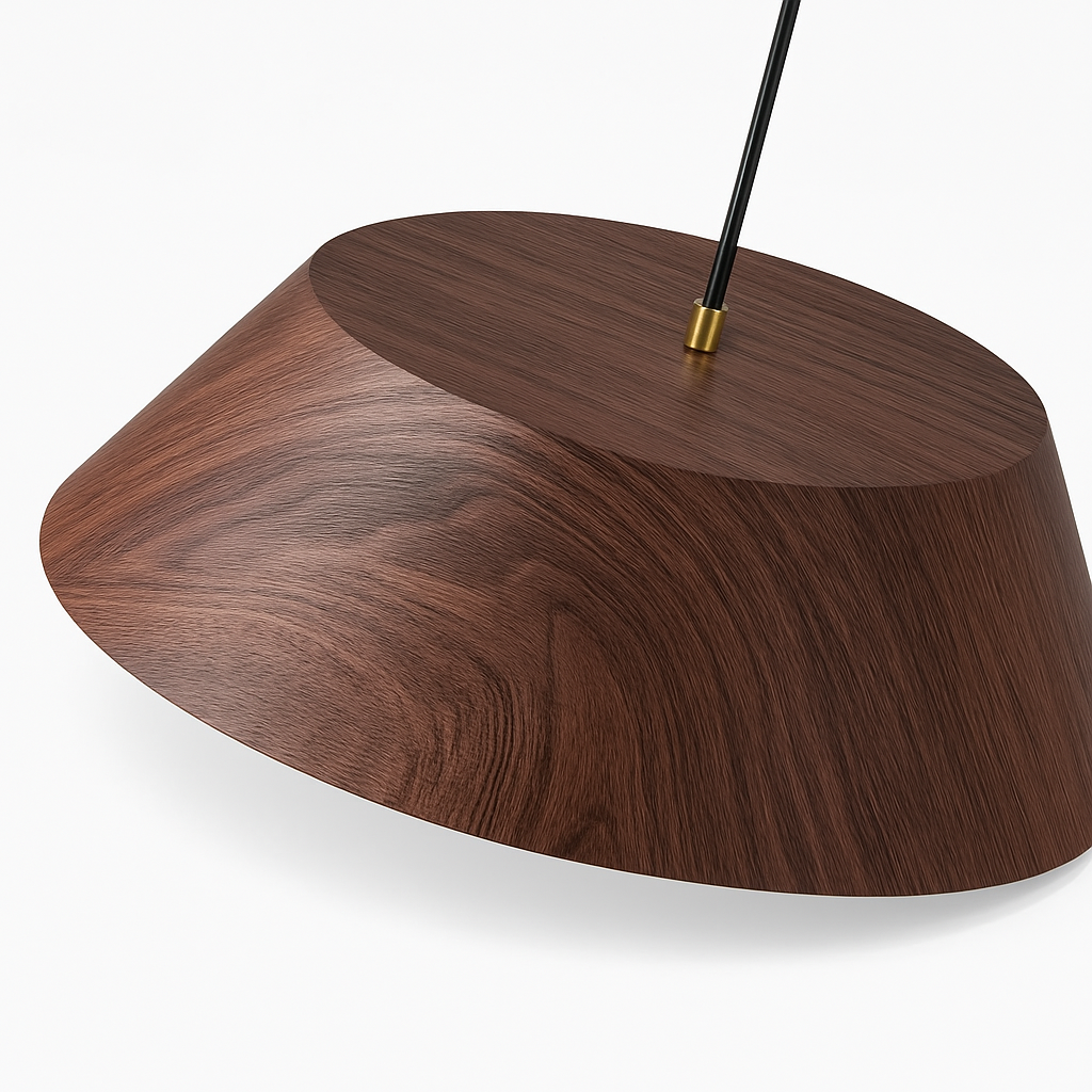 suspension nordique bois design wabi sabi pour café ou art - vue 6 sur 8