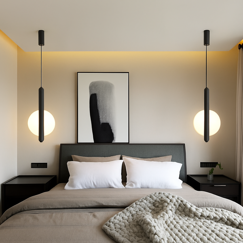 Modern minimalist nordic pendant light - vue 4 sur 12