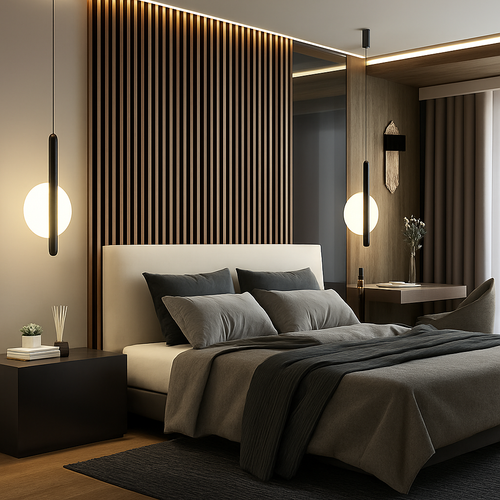 Modern minimalist nordic pendant light - vue 6 sur 12