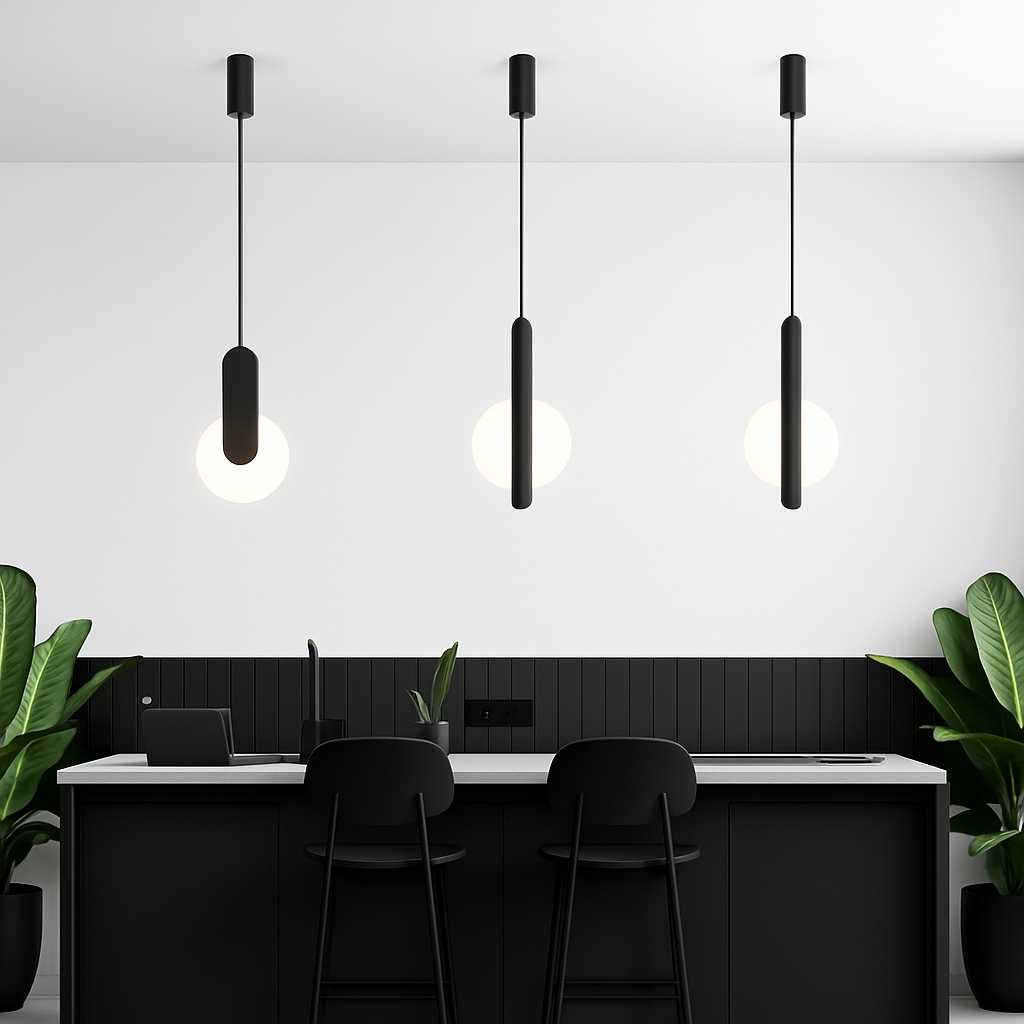 Modern minimalist nordic pendant light - vue 6 sur 12