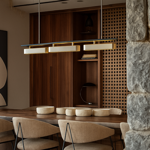 suspension nordique design moderne pour décoration intérieure avec lumières LED - vue 3 sur 9