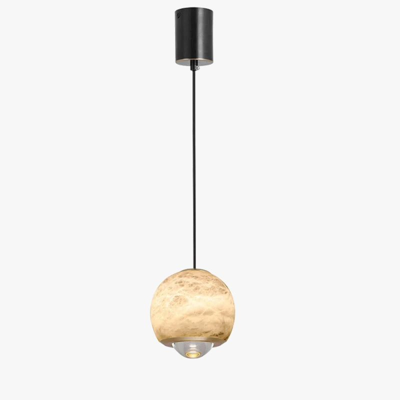 suspension nordique en marbre led pour île cuisine
