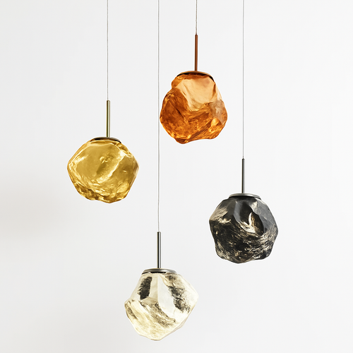 suspension nordique en verre à led décoratif pour intérieur