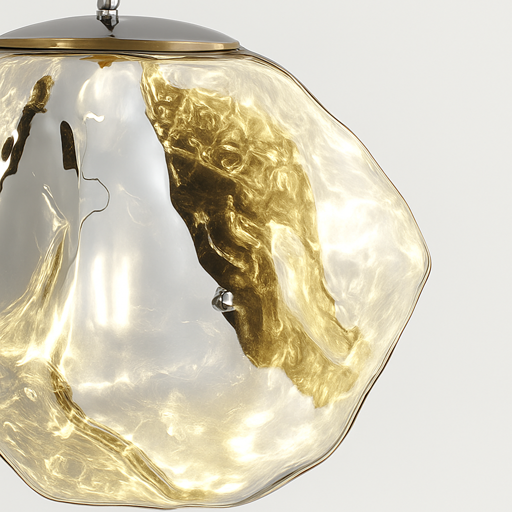 suspension nordique en verre à led décoratif pour intérieur - vue 7 sur 24