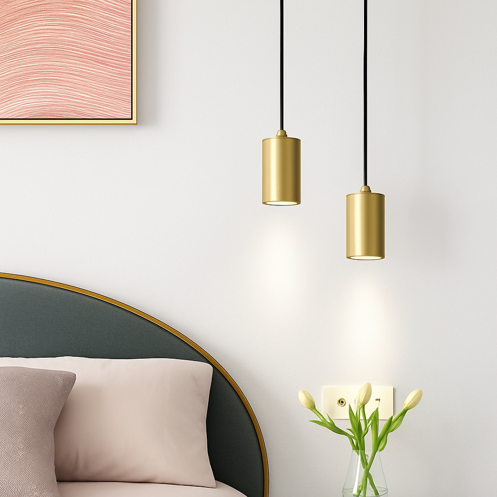 Minimalist Nordic iron pendant light with modern LED - vue 3 sur 8