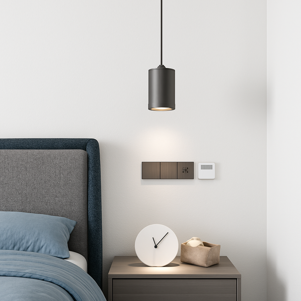 Minimalist Nordic iron pendant light with modern LED - vue 4 sur 8