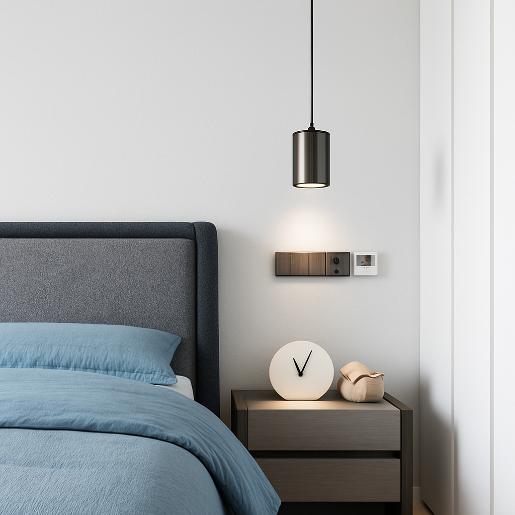 Minimalist Nordic iron pendant light with modern LED - vue 7 sur 8