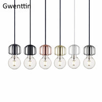 Minimalist nordic iron pendant light for interiors