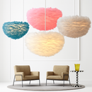 Suspension ovale en plumes Father