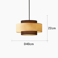 suspension rétro en rotin tissé pour décoration intérieure