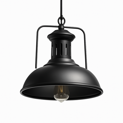 Suspension rétro LED avec finitions en métal Soul
