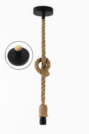 Retro vintage hemp rope industrial loft pendant light