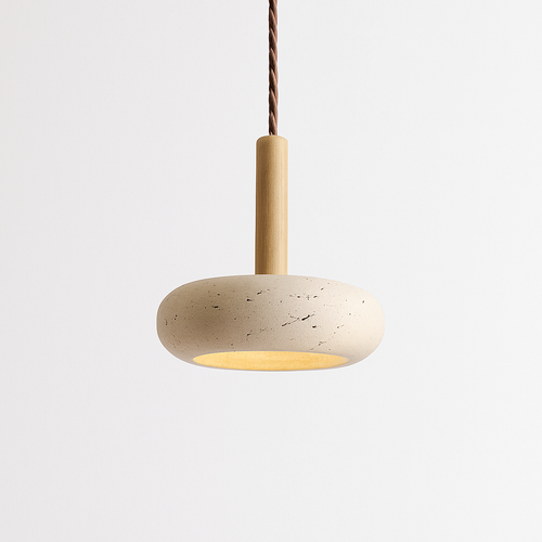 Retro minimalist ring pendant light nordic design - vue 2 sur 7