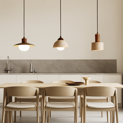 suspension sandyha rétro trou pierre petite créative led décorative